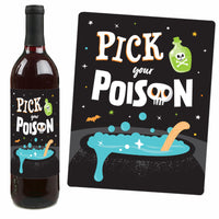 Here For The Boos - Wine Bottle Stickers - 4 Ct
