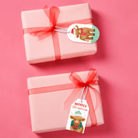 Highland Christmas Cow Gift Tags - 24 Ct