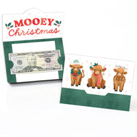 Highland Christmas Cow Money And Gift Card Holders - 8 Ct