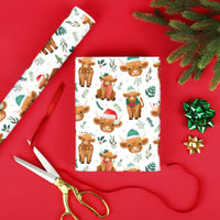 Highland Christmas Cow - Wrapping Paper