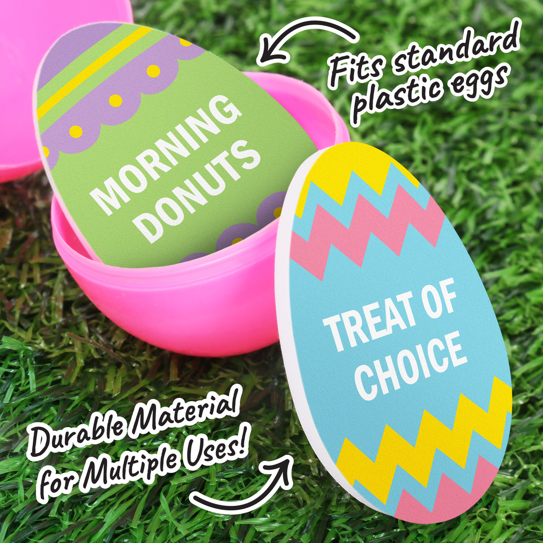 Matte PVC plastic egg-shaped Easter reward tokens durable reusable design