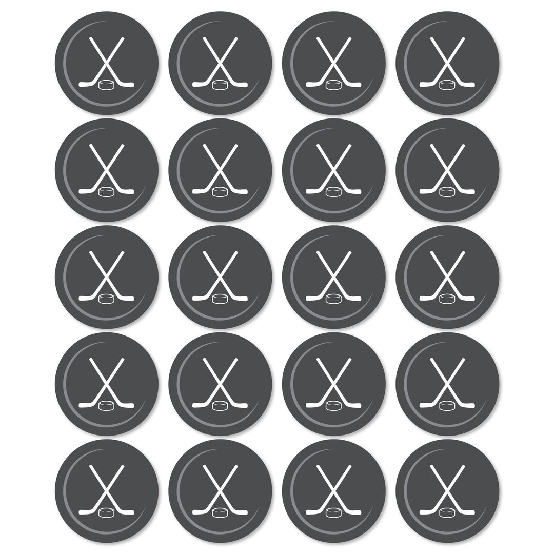Shoots & Scores! - Hockey - Hockey Puck Decorations DIY Baby Shower or Birthday Large Party Essentials - Set of 20