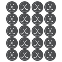 Shoots & Scores! - Hockey - Hockey Puck Decorations DIY Baby Shower or Birthday Large Party Essentials - Set of 20
