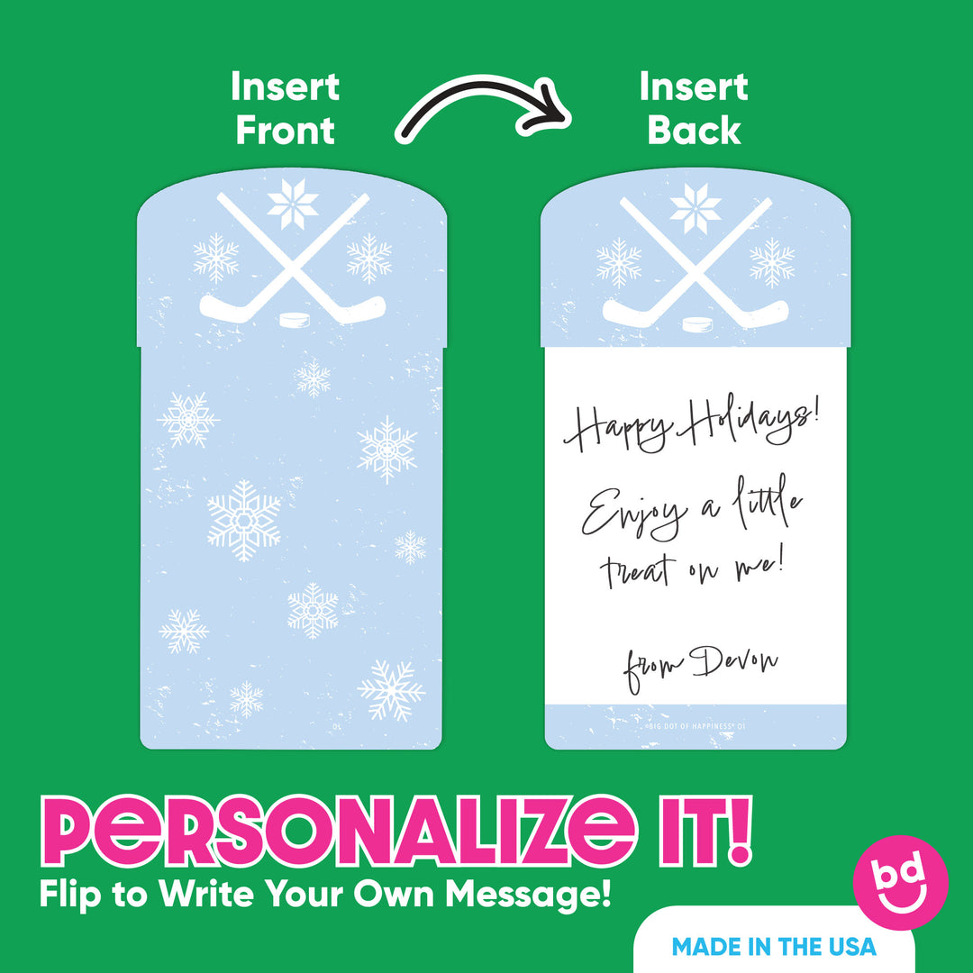 Hockey Santa Nifty Gifty Card Holders - 8 Ct