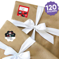 Hockey Santa To and From Stickers - 12 Sheets