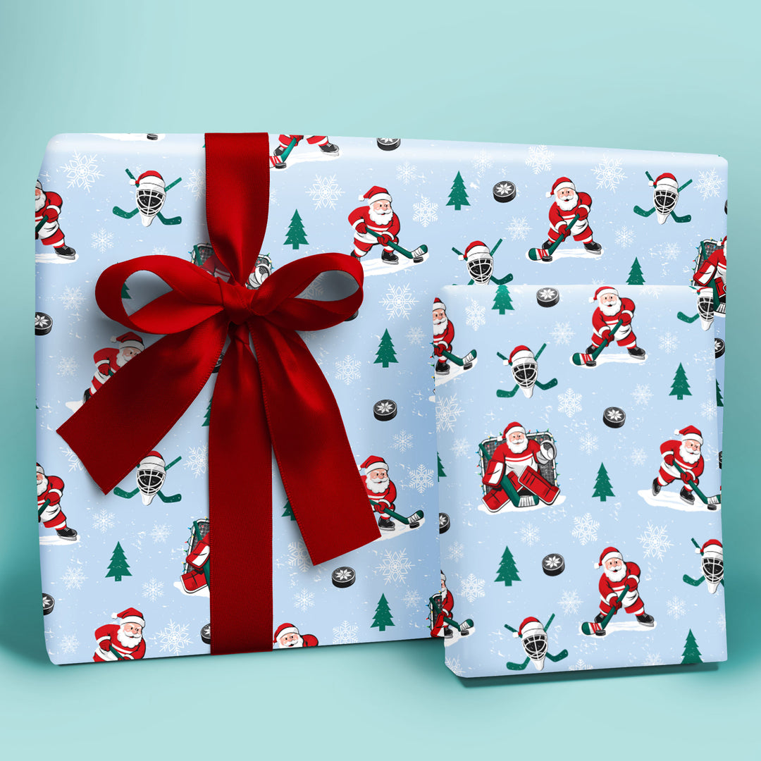 Hockey Santa - Wrapping Paper