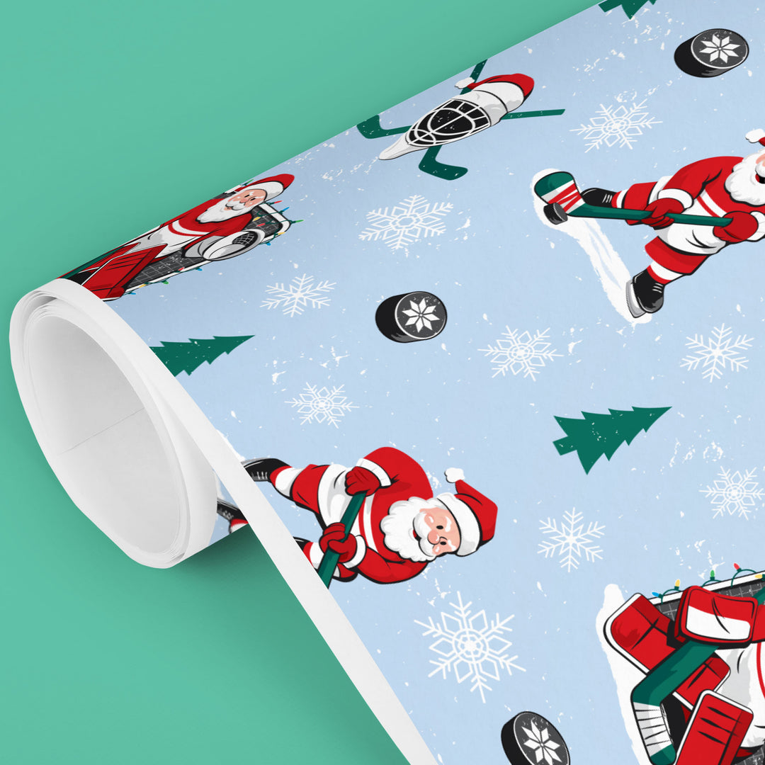 Hockey Santa - Wrapping Paper