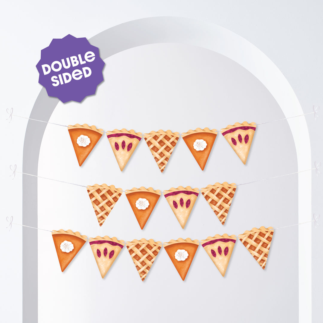 Holiday Pie Garland Banner - 15 Pc