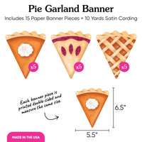 Holiday Pie Garland Banner - 15 Pc