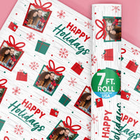 Custom Photo Wrapping Paper - Holiday Thank You