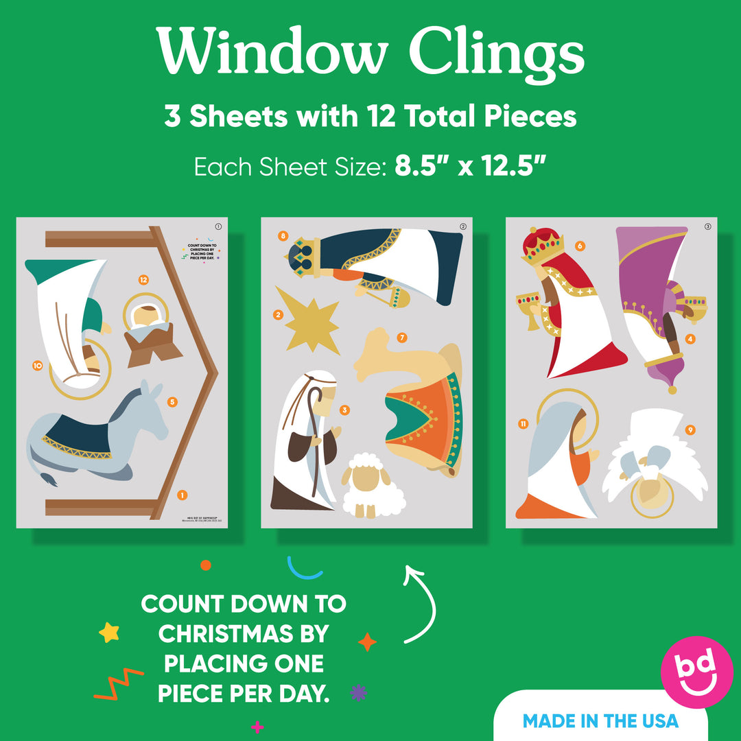 Holy Nativity Window Clings