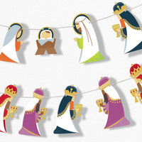 Holy Nativity Garland Banner - 15 Pc