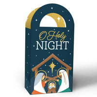 Holy Nativity Paper Favor Bags - 12 Ct