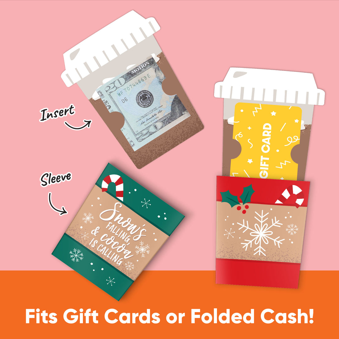 Assorted Hot Cocoa Nifty Gifty Card Holders - 8 Ct