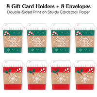 Assorted Hot Cocoa Nifty Gifty Card Holders - 8 Ct