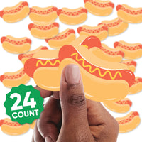 hot dog cutout design close-up