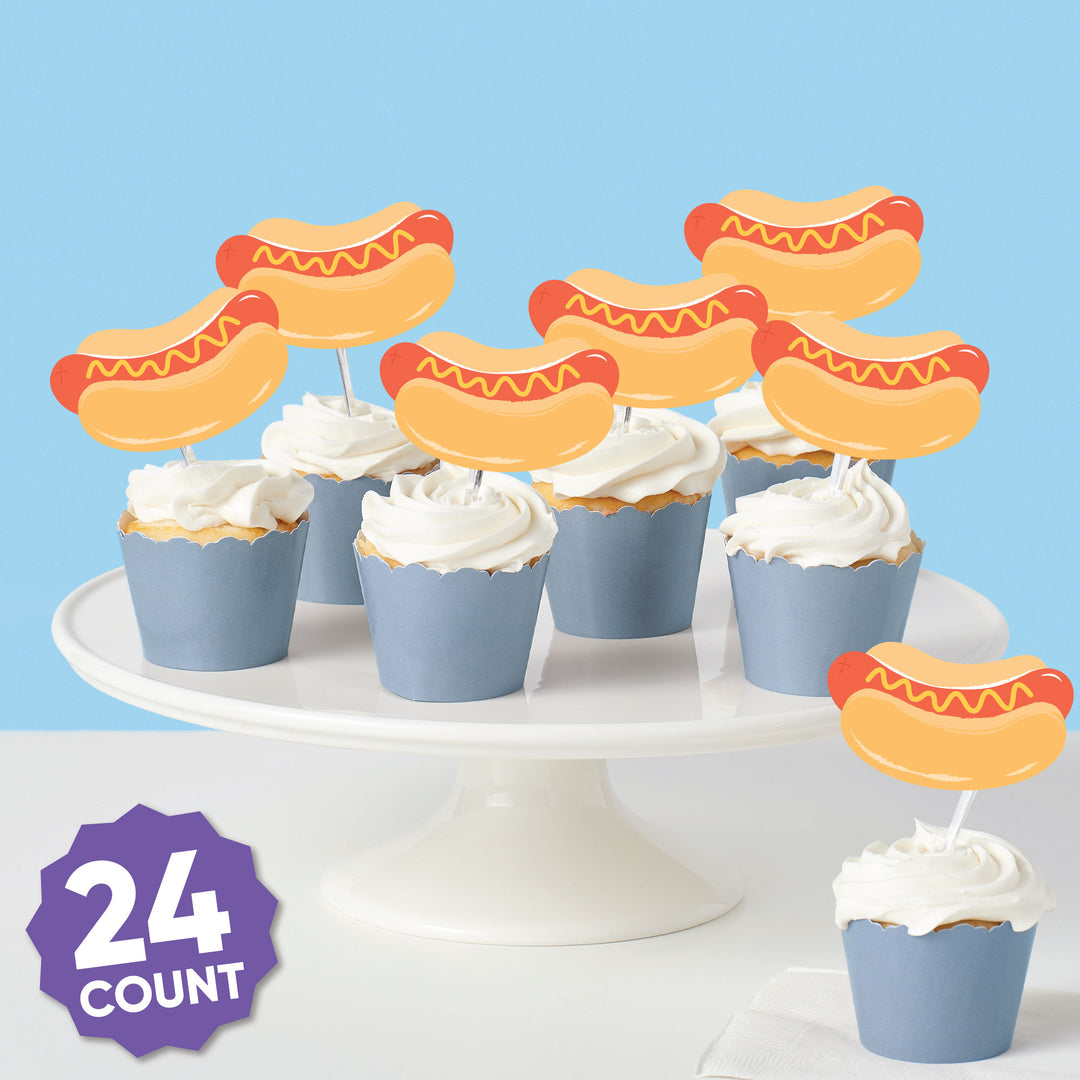 set of 24 treat picks display