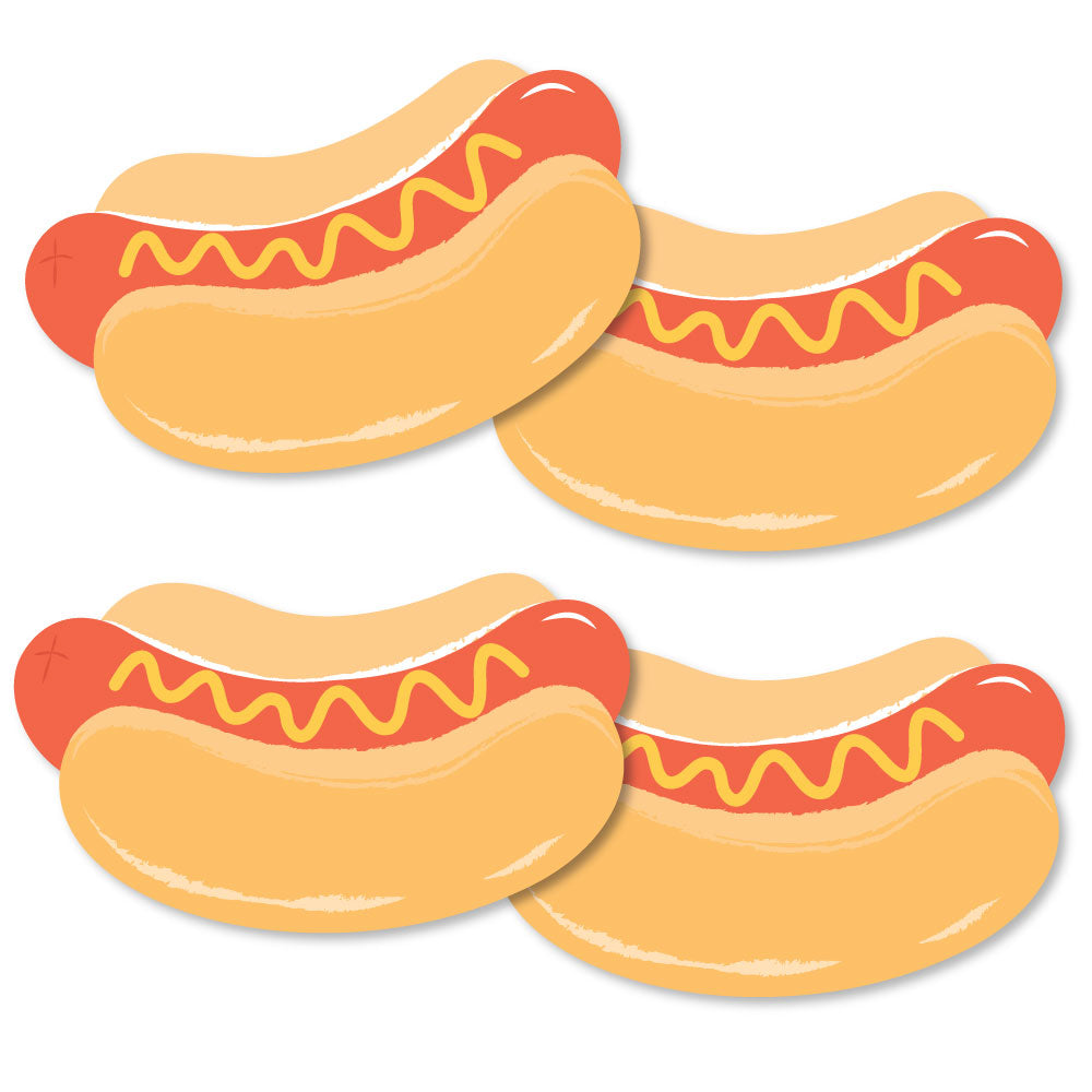 hot dog cutout design close-up detail