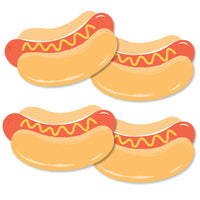 hot dog cutout design close-up detail