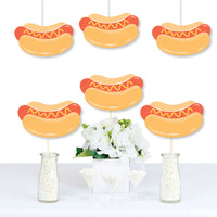 hot dog party cutouts large decoration set