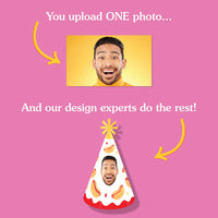 custom hot dog cone hats with face design party hats