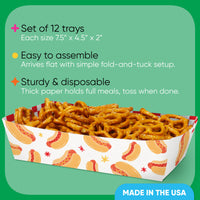 tray construction detail food safe paper material