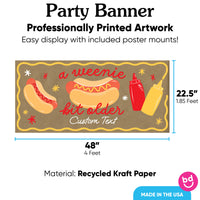 large custom banner with mounting kit included