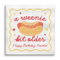 custom hot dog napkins personalized party tableware