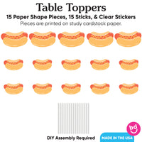 cardstock topper detail with stick attachment