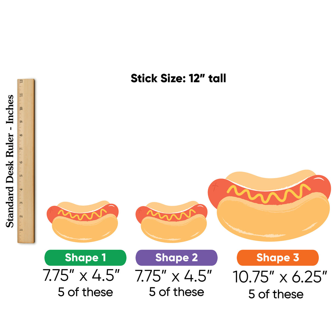 large hot dog topper design close-up