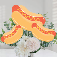 table toppers styled on party table centerpiece