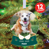 Custom Photo In Loving Memory Tree Ornaments - 12 Ct