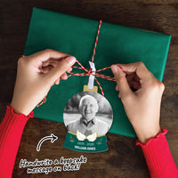 Custom Photo In Loving Memory Tree Ornaments - 12 Ct