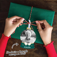 Custom Photo In Loving Memory Tree Ornaments - 12 Ct