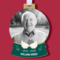 Custom Photo In Loving Memory Tree Ornaments - 12 Ct