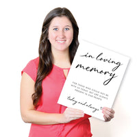 In Loving Memory Wedding Sign
