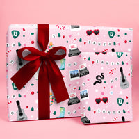 Fun eras Christmas wrapping paper for gifts made in the USA