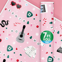 In My Christmas Era Wrapping Paper roll with holiday concert design