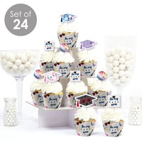 In My Grad Era Cupcake Wrappers and Treat Picks - 24 Ct