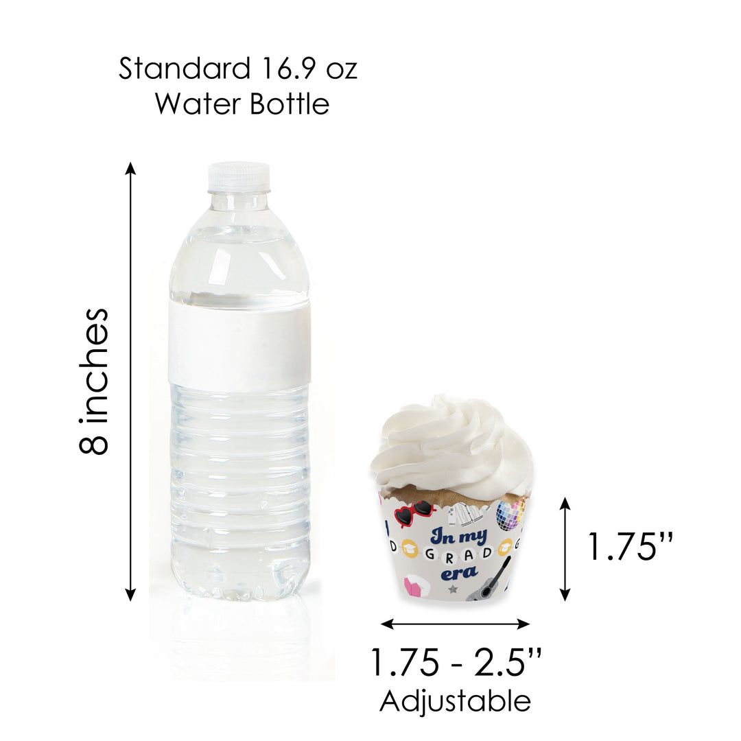 In My Grad Era Cupcake Wrappers and Treat Picks - 24 Ct
