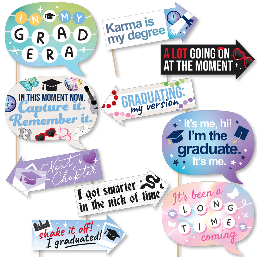 In My Grad Era Funny Photo Props - 10 Ct
