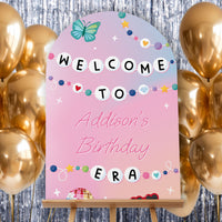 Custom Text In My Party Era Birthday Welcome Sign
