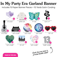 In My Party Era Garland Banner - 15 Pc