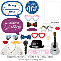 In My Party Era - Celebrity Concert Party Photo Booth Props Kit - 20 Count