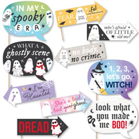 Funny In My Spooky Era - Ghost Concert Halloween Party Photo Booth Props Kit - 10 Piece