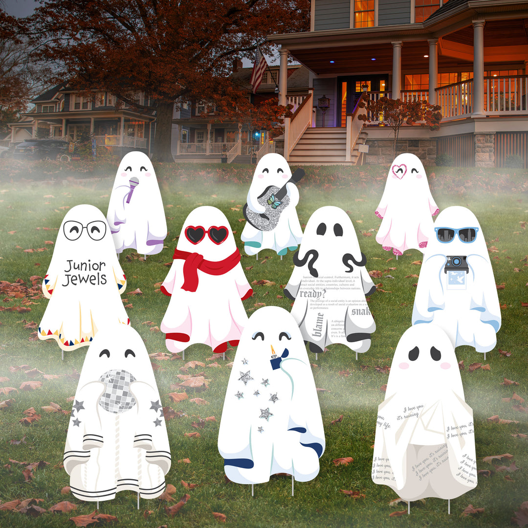 In My Spooky Era - Ghost Yard Sign Outdoor Lawn Decorations - Ghost Concert Halloween Party Yard Signs