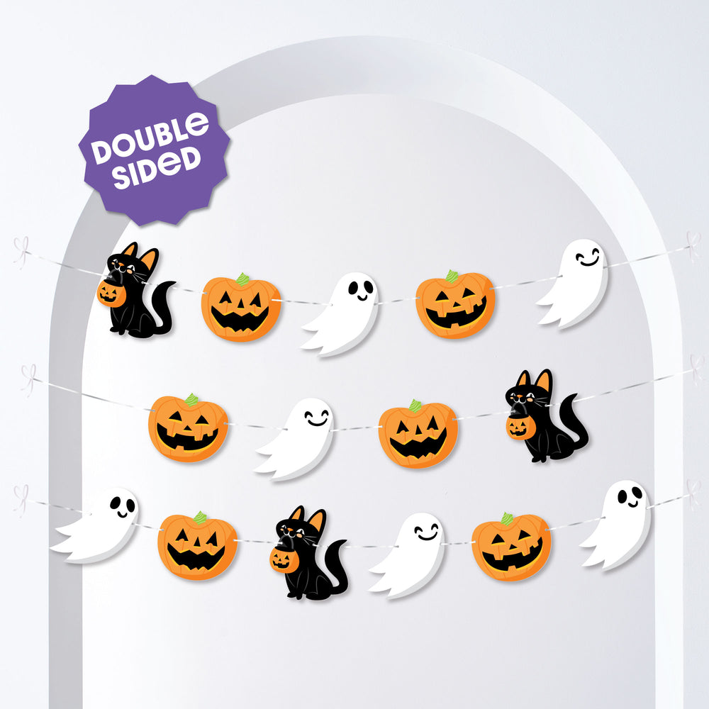 Jack O Lantern Garland Banner - 15 Pc