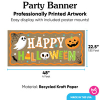 Jack-O'-Lantern Halloween Kraft Banner
