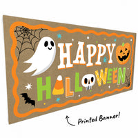 Jack-O'-Lantern Halloween Kraft Banner