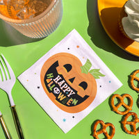 Napkins - Jack O Lantern - 24 Ct